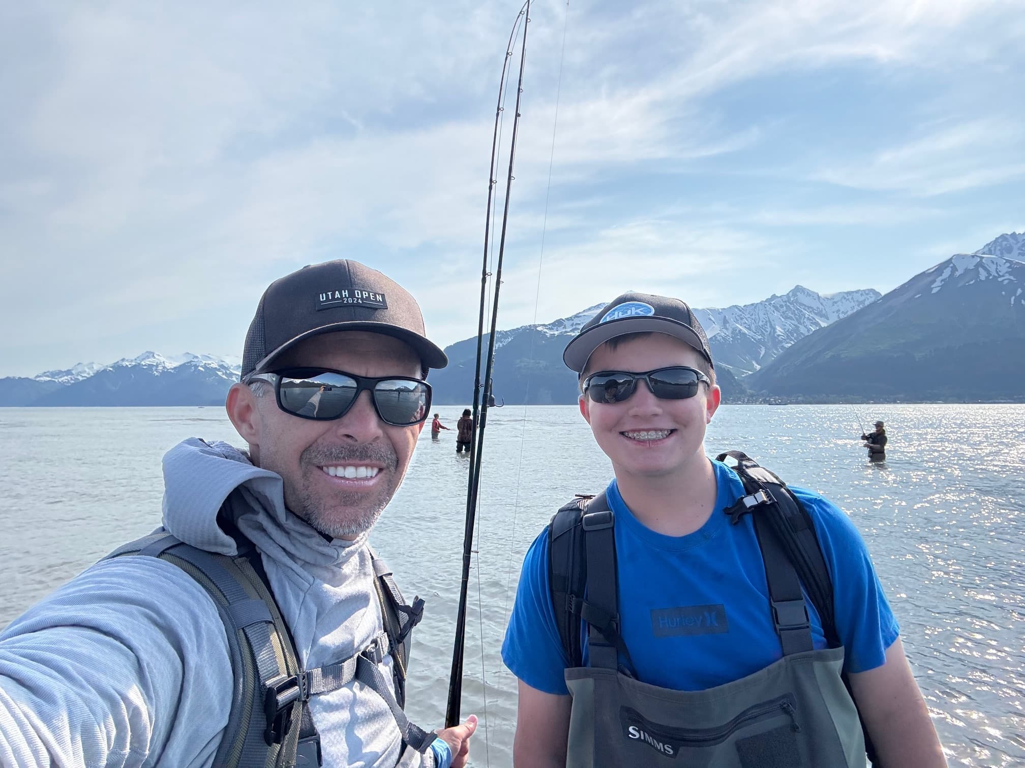 Dustin Garr Fishing with His Son