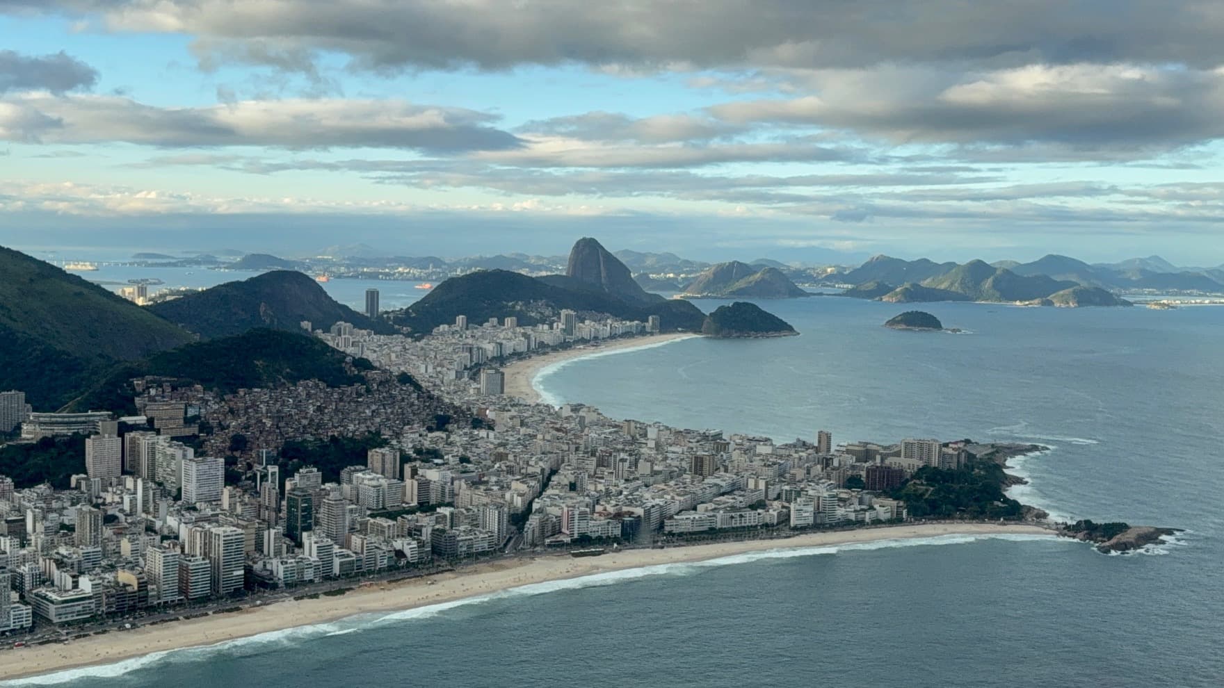 An arial shot of Rio